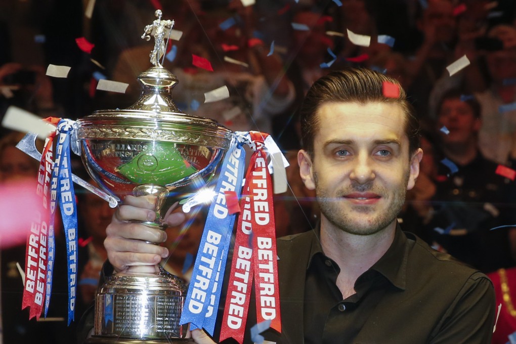 Mark Selby, pictured celebrating his 2017 world title, is expected to play in the World Grand Prix in Hong Kong in March. Photo: Xinhua