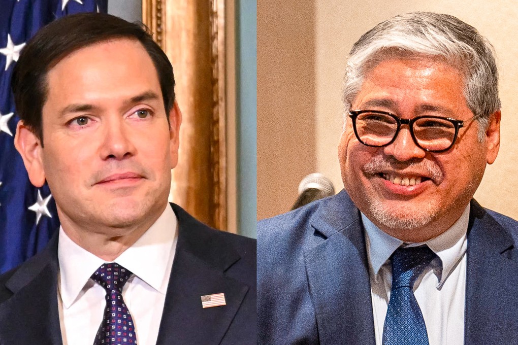 US Secretary of State Marco Rubio (left) and Philippine Foreign Secretary Enrique Manalo. Photo composite: AFP / AP