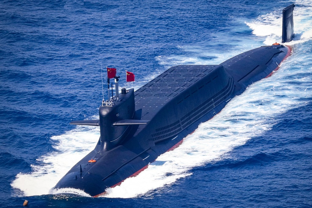 A strategic nuclear-powered ballistic missile submarine belonging to the Chinese military. China’s nuclear arsenal is reportedly a fraction of that of the United States and Russia. Photo: QQ/张斌说