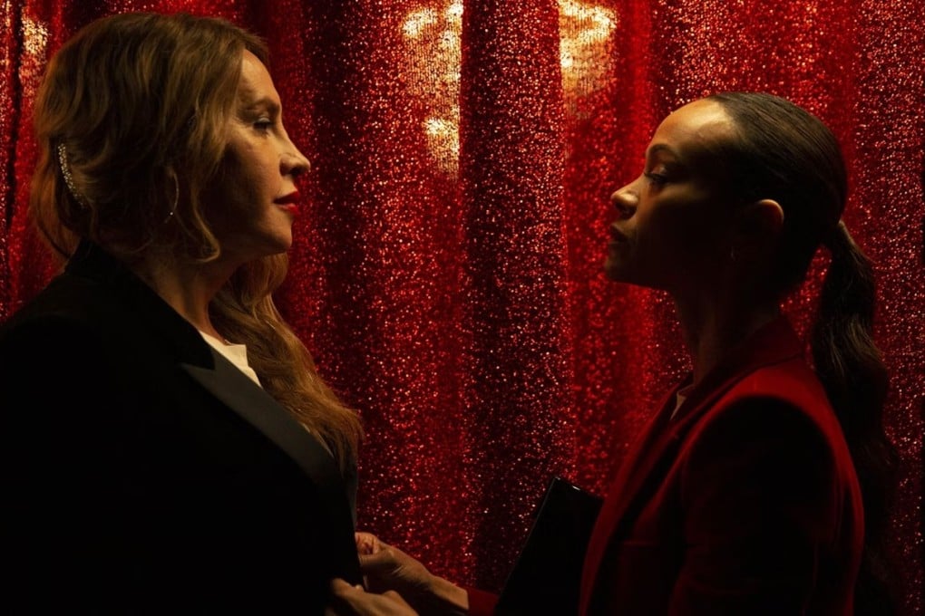 Karla Sofía Gascon (left) and Zoe Saldana in Emilia Perez. Photo: Pathé