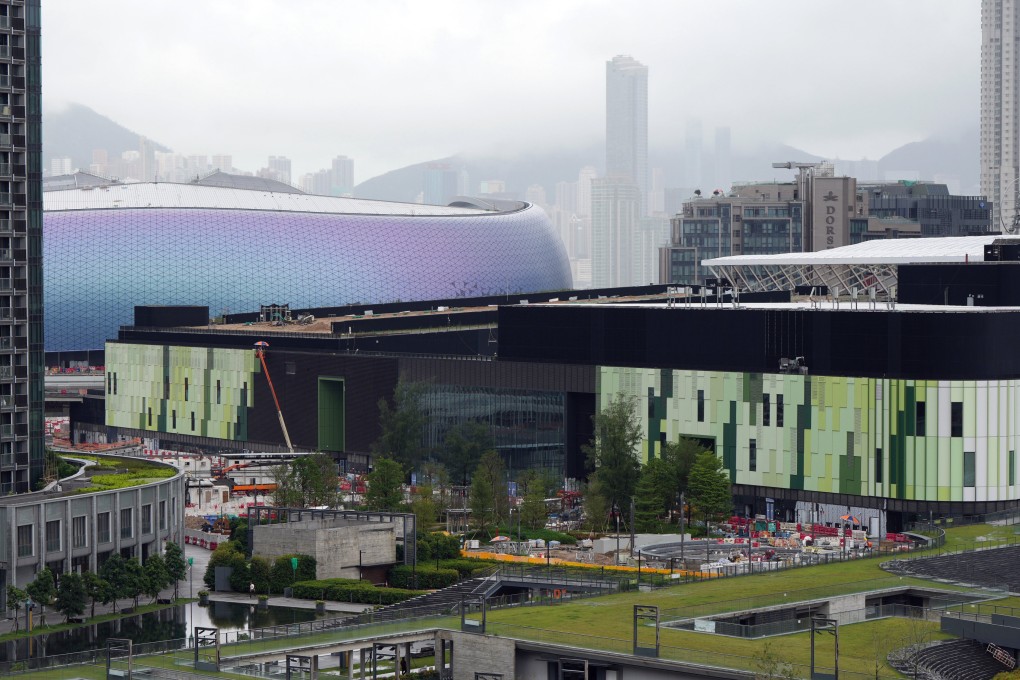 Kai Tak Sports Park’s indoor arena (pictured in front of the main stadium) offers Hong Kong a new snooker venue. Photo: Sam Tsang