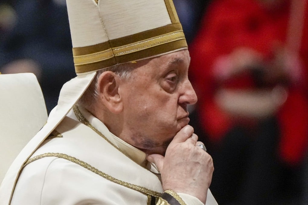 Pope Francis during a solemn mass where he made 21 new cardinals in St. Peter’s Basilica at The Vatican, on December 7. Photo: AP