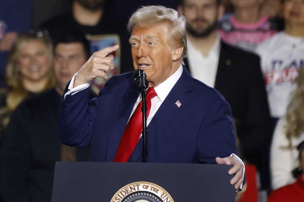 Donald Trump speaks at an event in Las Vegas, 25 January 2025. The US president has driven profound shifts in global trade since his first term in office, according to McKinsey. Photo: EPA-EFE
