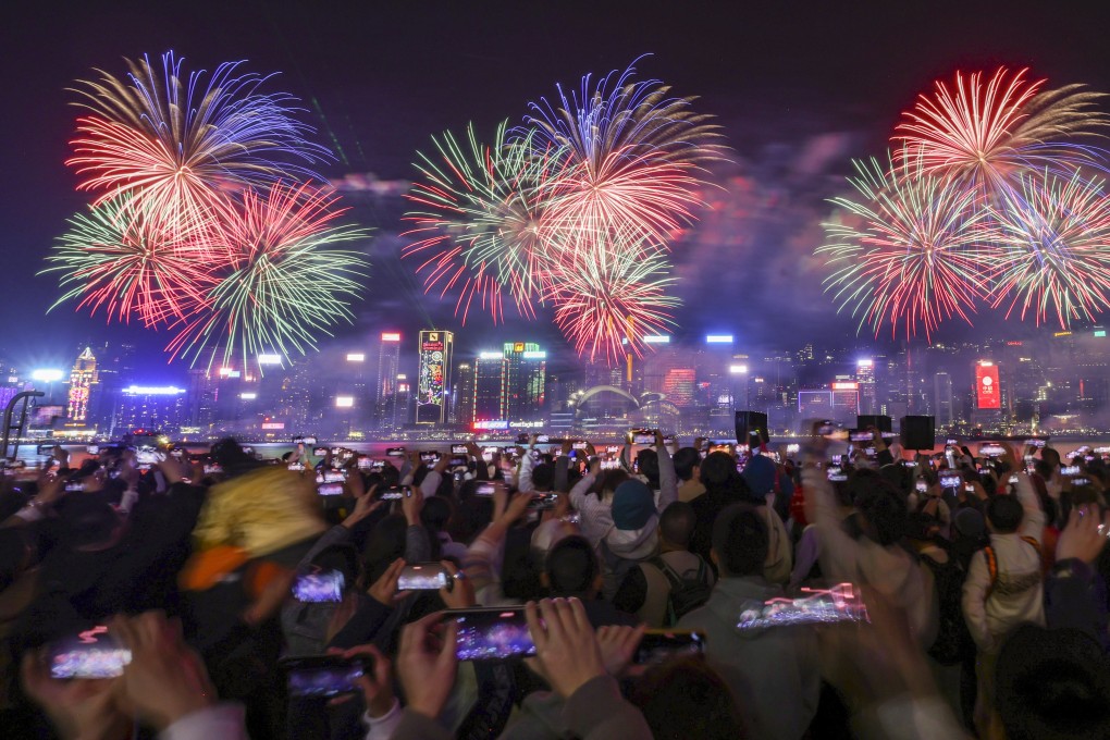 The Lunar New Year fireworks in Victoria Harbour in 2024. Photo: Dickson Lee