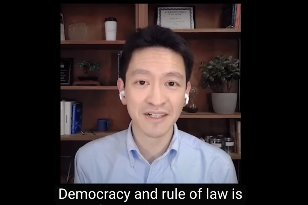 Li Shengwu, the nephew of Singapore’s Senior Minister Lee Hsien Loong, appears in The New York Times’ “How Tyranny Begins” video. Photo: The New York Times/YouTube