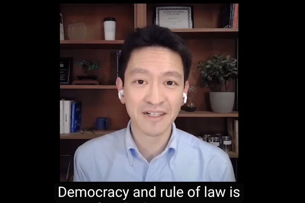 Li Shengwu, the nephew of Singapore’s Senior Minister Lee Hsien Loong, appears in The New York Times’ “How Tyranny Begins” video. Photo: The New York Times/YouTube