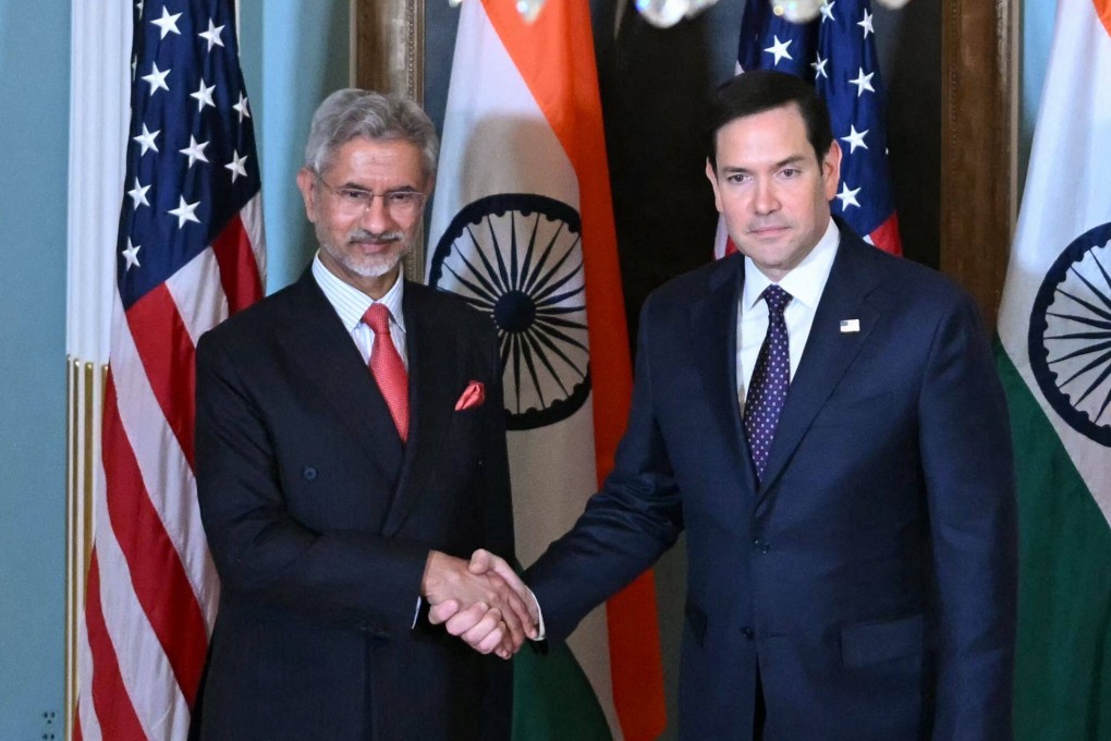 US Secretary of State Marco Rubio shakes hands with Indian Foreign Minister Subrahmanyam Jaishankar at the State Department in Washington on January 21. Photo: AFP