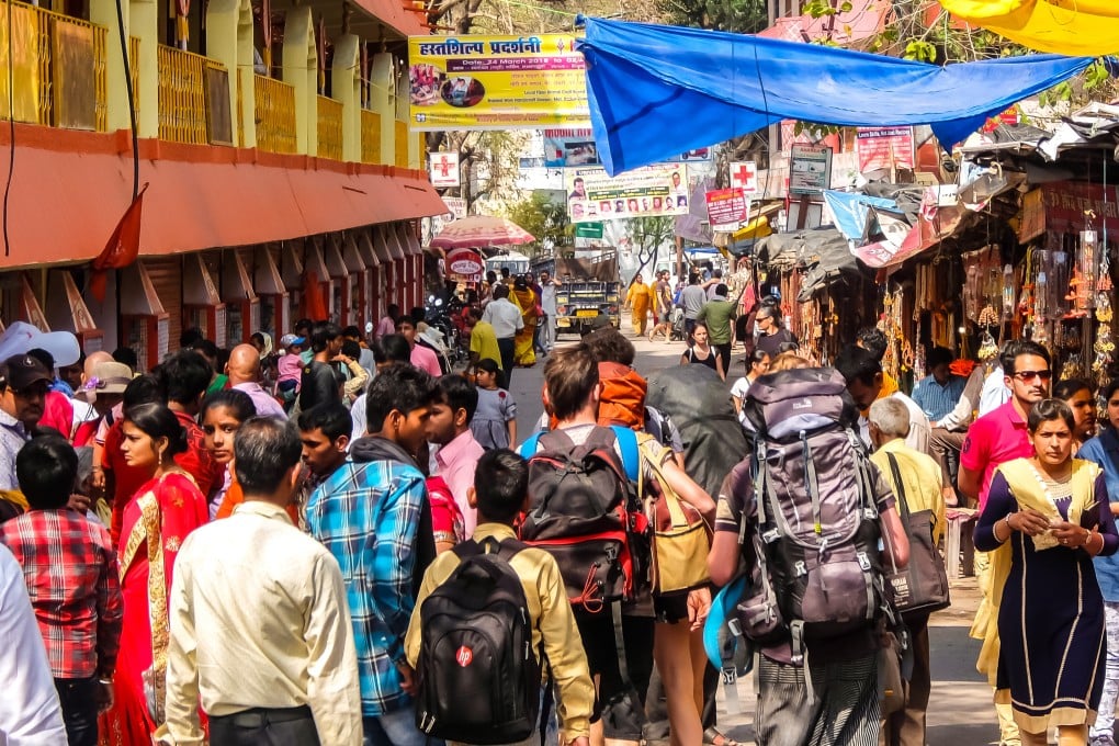 People at a busy market street, in the northern Indian state of Uttarakhand. Photo: Shutterstock