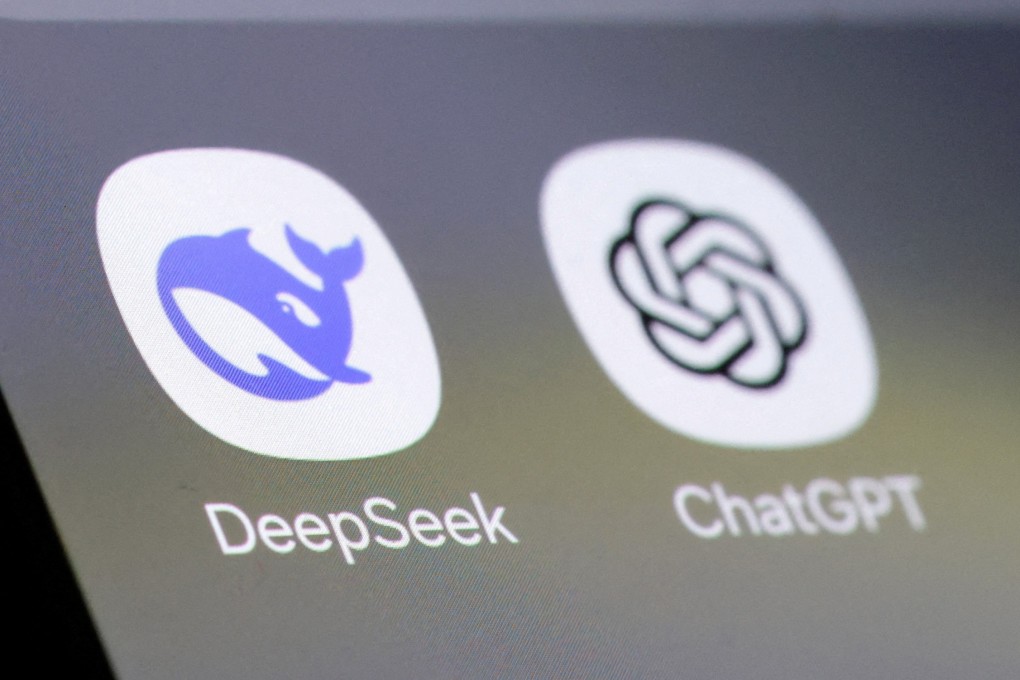 The app icons of DeepSeek and ChatGPT are seen on a mobile phone screen. Photo: Reuters