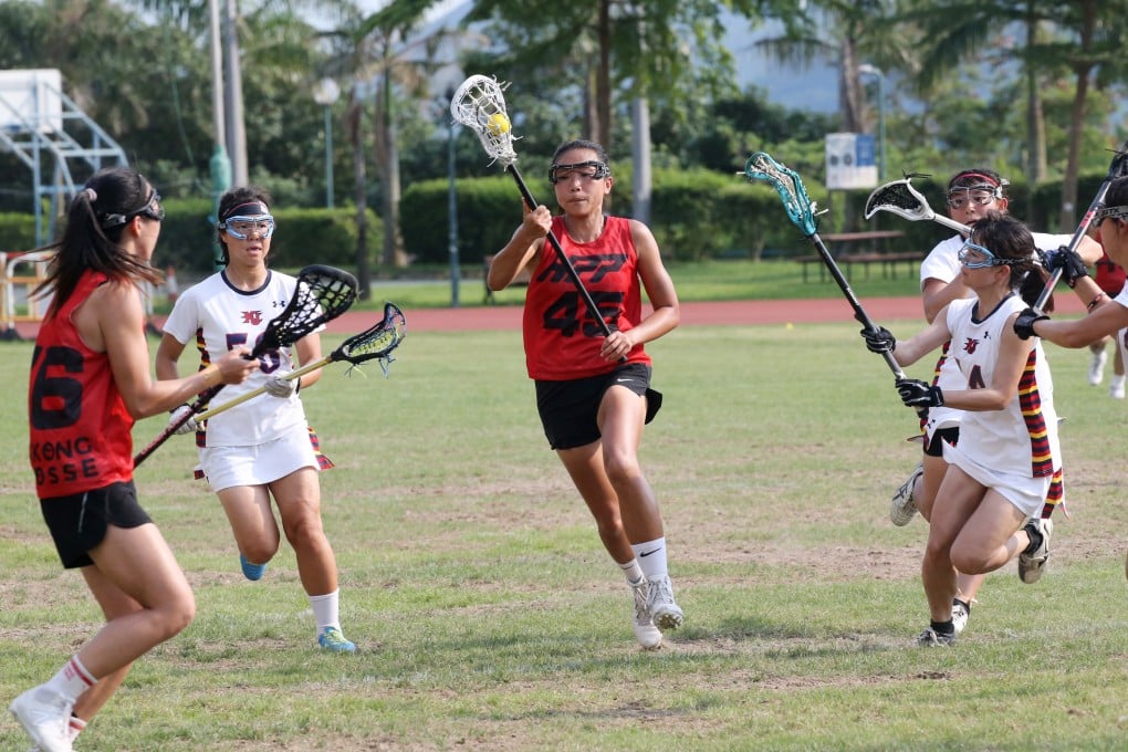 Carrie Hui in action during the Hong Kong Lacrosse Open women’s final in 2019. Photo: Felix Wong