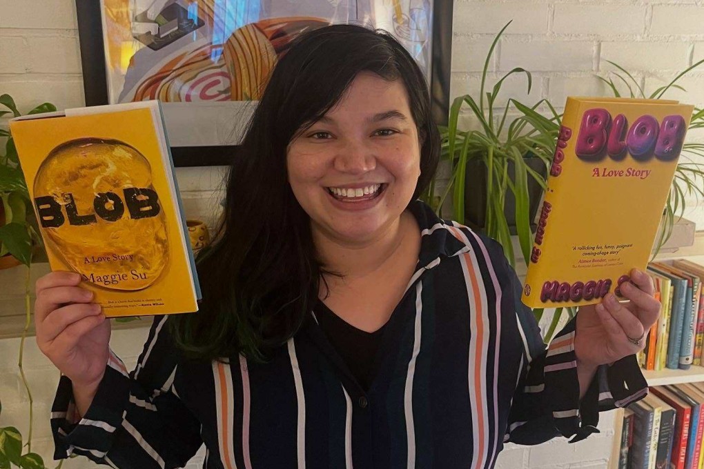 Author Maggie Su holds copies of her debut novel Blob: A Love Story. Photo: Instagram/litmagreject