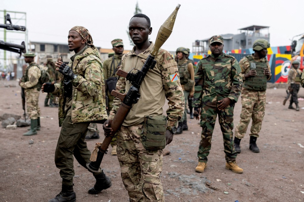 Members of the M23 rebel group in Goma, in eastern Democratic Republic of the Congo. Photo: Reuters