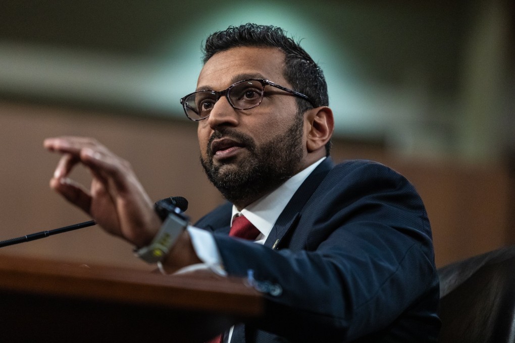 Kash Patel, US President Donald Trump’s nominee for FBI director, testifying during his confirmation hearing before the Senate Judiciary Committee in Washington on Thursday. Photo: EPA-EFE