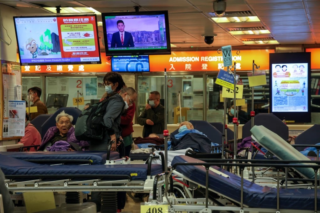 The accident and emergency department at Queen Elizabeth Hospital in Yau Ma Tei. The winter flu season began on January 5, and experts have warned that the worst is yet to come. Photo: Jelly Tse