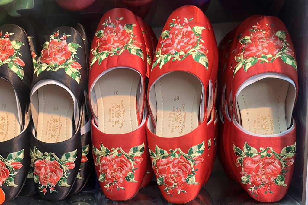 King’s Slippers in North Point, Hong Kong, has been selling embroidered shoes since it opened in 1960. Photo: Kylie Knott
