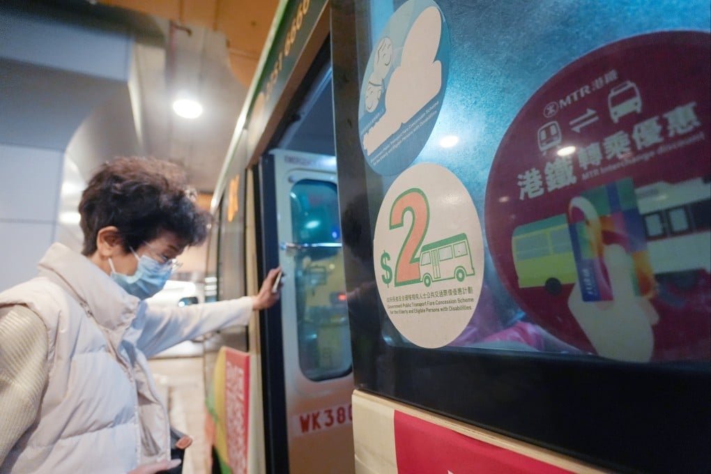 Those aged 60 and above only need to pay HK$2 per trip to travel on public transport. Photo: Eugene Lee