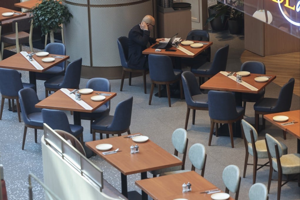 An almost empty restaurant at a mall in Kai Tak on January 3. Photo: Edmond So