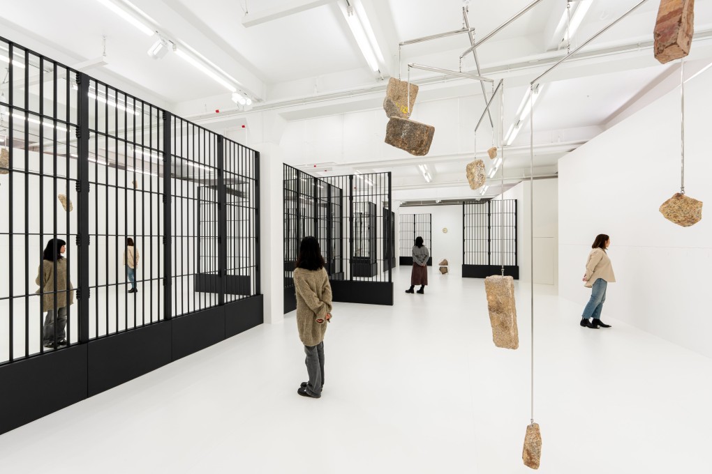 Fear Fusion (2024), part of Alicja Kwade’s “Pretopia” exhibition, at Tai Kwun, Central, Hong Kong. Hu Xiaoyuan’s “Veering” exhibition is also on show at the site. Photo: Jimmy Ho