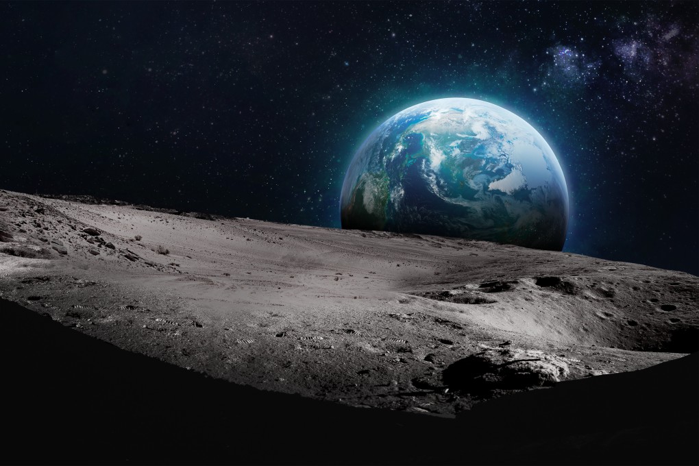 Much of the moon’s water evaporates due to solar radiation, and only the dark craters at the lunar poles are able to preserve significant ice deposits. Photo: Shutterstock