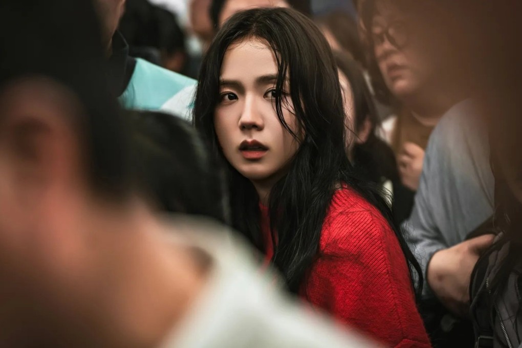 Jisoo in a still from Newtopia. The Blackpink singer is “a very humorous actress”, says its director, Yoon Sung-hyun.