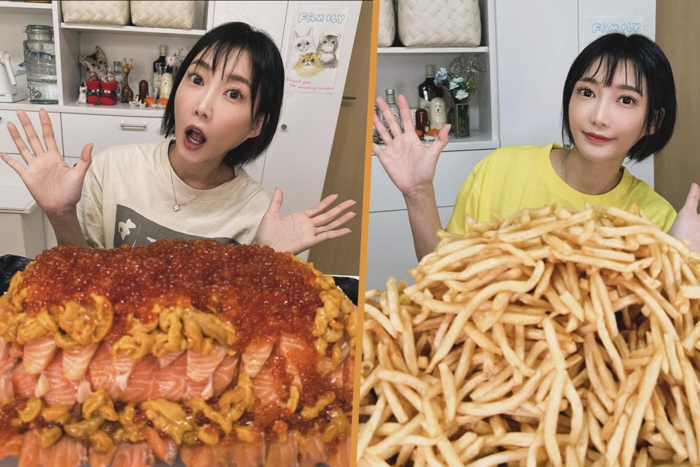 Japanese online sensation Yuka Kinoshita has announced her retirement from competitive eating at the age of 40. Photo: SCMP composite/IG@yuka_kinoshita