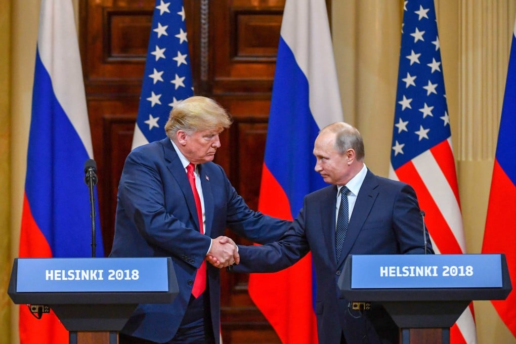 Donald Trump with Russian President Vladimir Putin in Finland in 2018. Photo: AFP