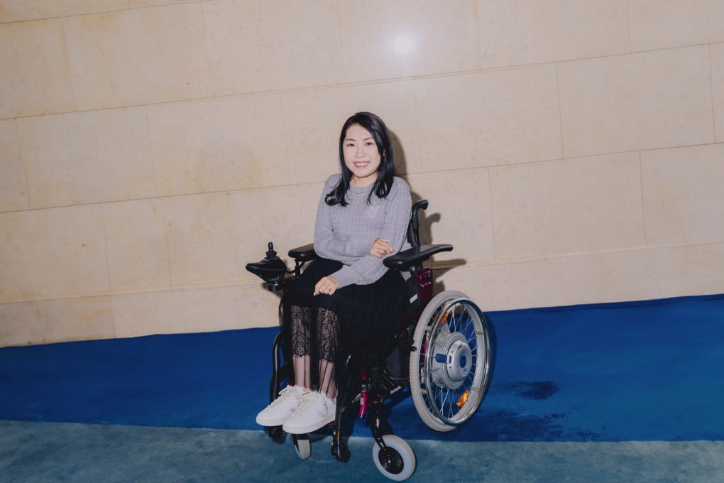 Ho Yuen-kei, Paralympic boccia champion, was born with spinal muscular atrophy. Photo: Jocelyn Tam