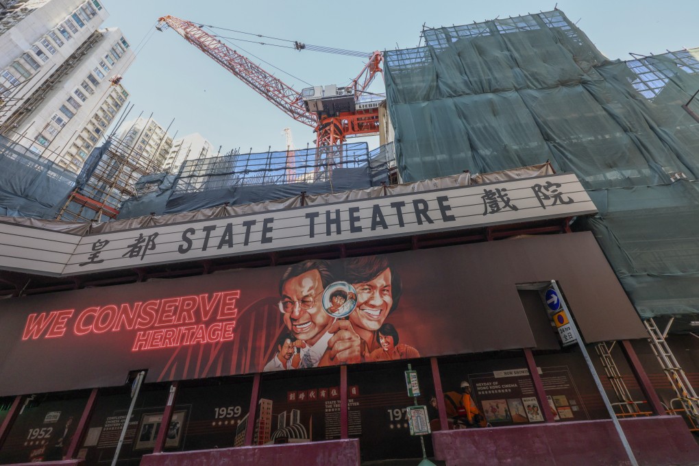 New World’s State Pavilia residential project is coming up on the site of the former State Theatre in North Point. Photo: Jelly Tse