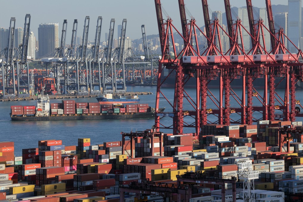 The Kwai Chung Container Terminals. The extra 10 per cent levy, pushes the total tariff burden to about 40 per cent when combined with existing duties. Photo: Jelly Tse