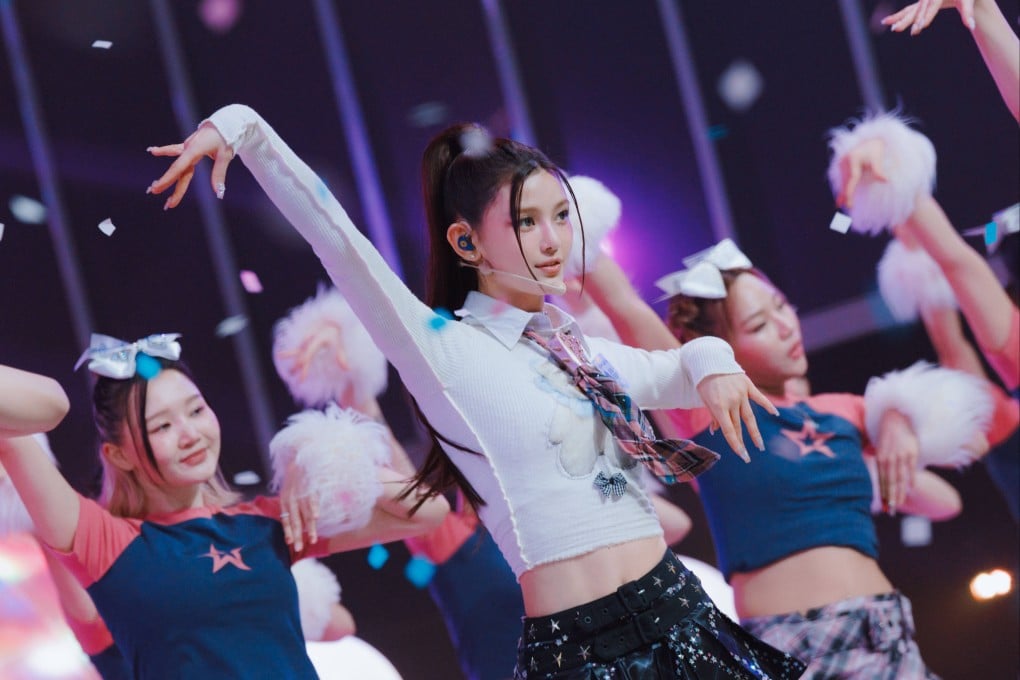 NewJeans perform during Dick Clark’s New Year’s Rockin’ Eve with Ryan Seacrest 2024 in Seoul, South Korea, in December 2023. Photo: Getty Images