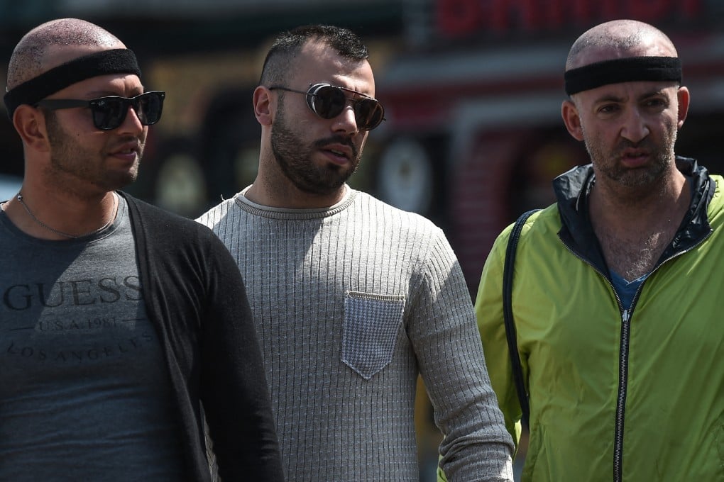 Patients after hair transplant surgery in Istanbul, a Turkish city that has become a global hub for hair transplants. Photo: AFP