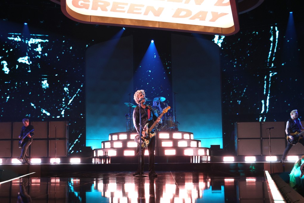 Tre Cool, Billie Joe Armstrong and Mike Drint of Green Day perform at Amazon Music Live Concert Series 2023 in Los Angeles, California, in October 2023. Photo: Getty Images