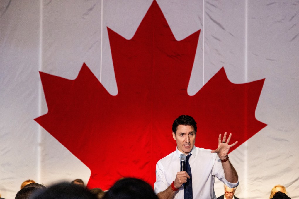 Canadian Prime Minister Justin Trudeau speaks to business and labour leaders in Toronto on Friday. Photo: Reuters
