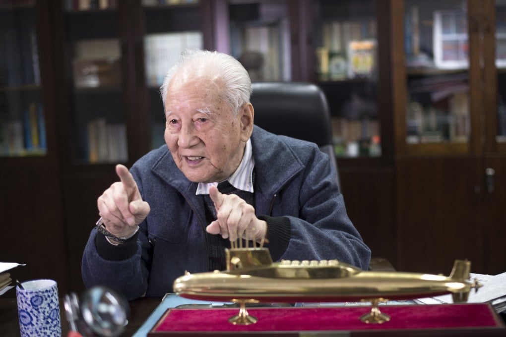 Huang Xuhua, pictured in 2016, had a leading role in China’s nuclear submarine programme. Photo: Xinhua
