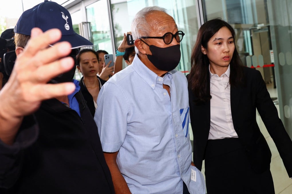 Property tycoon Ong Beng Seng arrives at Singapore’s state court in 2024. Photo: Reuters