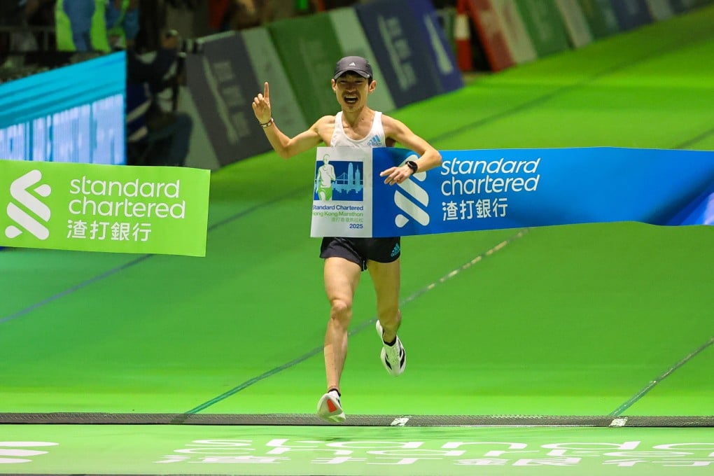 He Yingbing was one of three athletes disqualified from the Standard Chartered Hong Kong Marathon. Photo: Edmond So