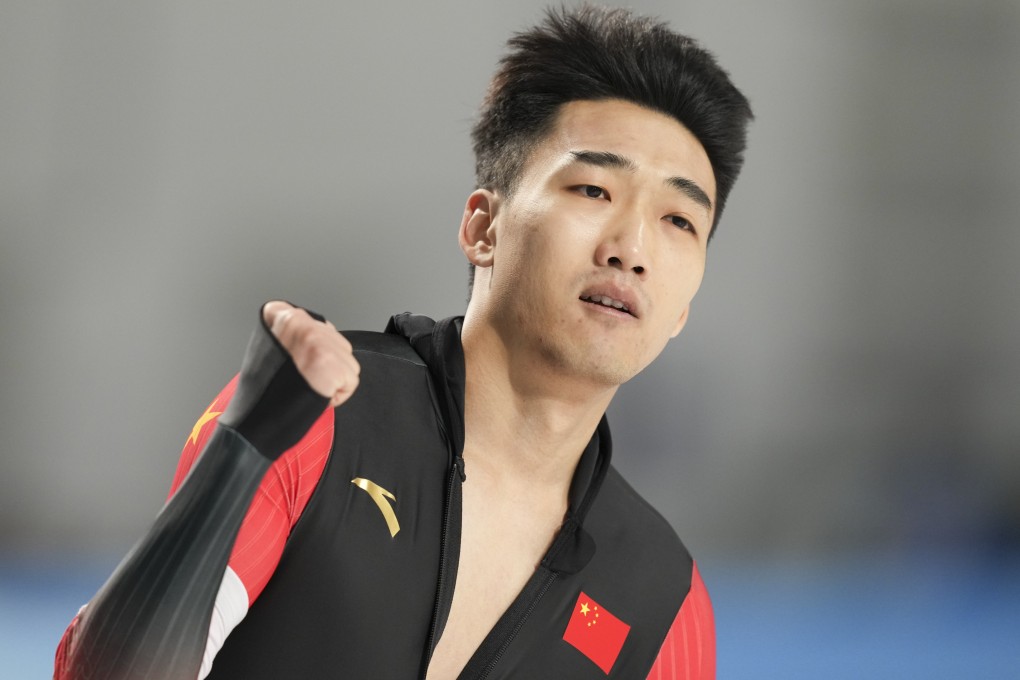 China’s Gao Tingyu, who won the 100m on Saturday, did just enough to beat Japan’s Wataru Morishige to the 500m gold medal on Monday. Photo: AP