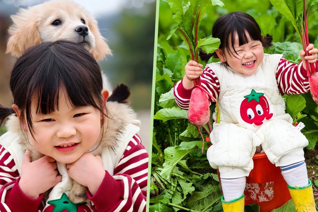 A four-year-old girl in rural China is affectionately called the “electric daughter” by internet users for her adorable and carefree spirit.
Photo: SCMP composite/Weibo
