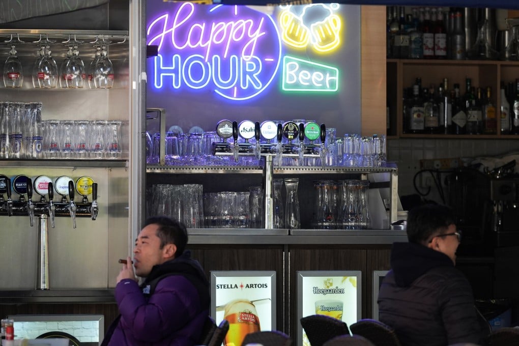 A bar in Tsim Sha Tsui East. Pub patronage could drop if a proposed ban flavoured tobacco product is implemented. Photo: Eugene Lee