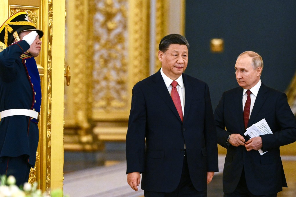 China’s President Xi Jinping and Russia’s President Vladimir Putin could be set for several exchanges this year, with each inviting the other to join their war commemorations. Photo: EPA-EFE