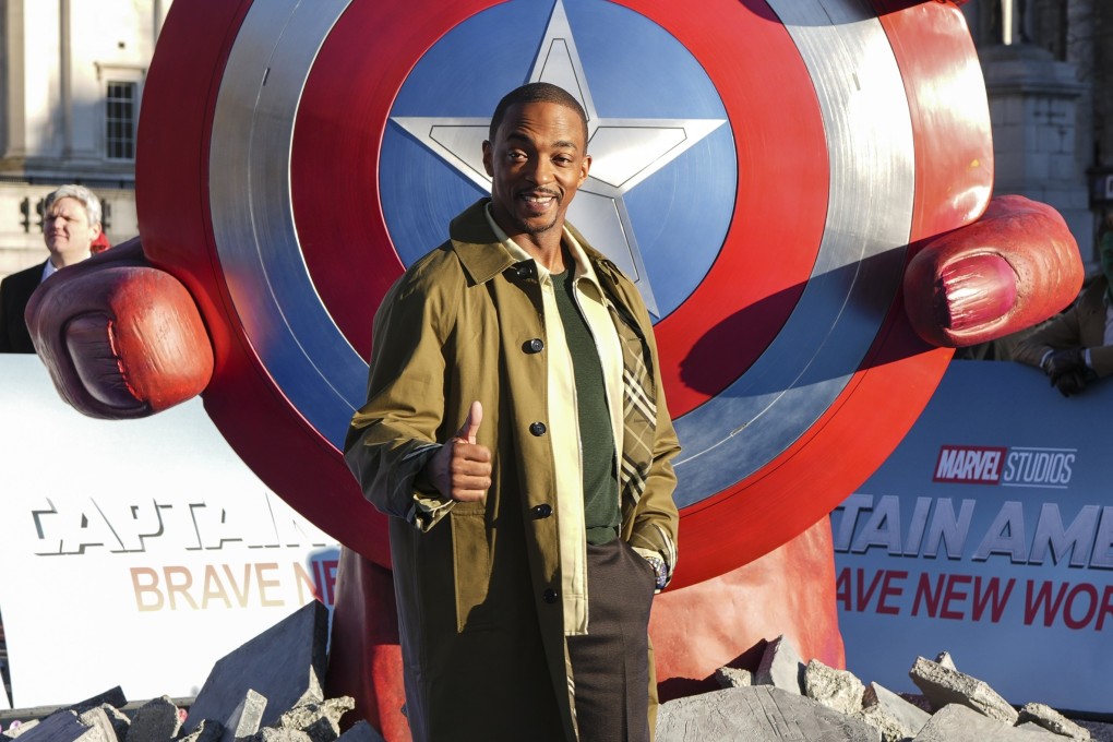 Anthony Mackie promotes Captain America: A Brave New World in London in January 2025. He plays the lead in the Marvel film opposite Harrison Ford. Photo: Scott A Garfitt/Invision/AP