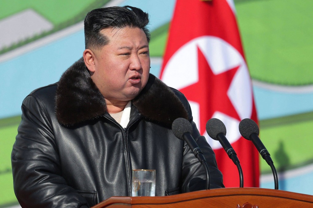 North Korean leader Kim Jong-un pictured on Monday. Photo: KCNA via KNS/AFP