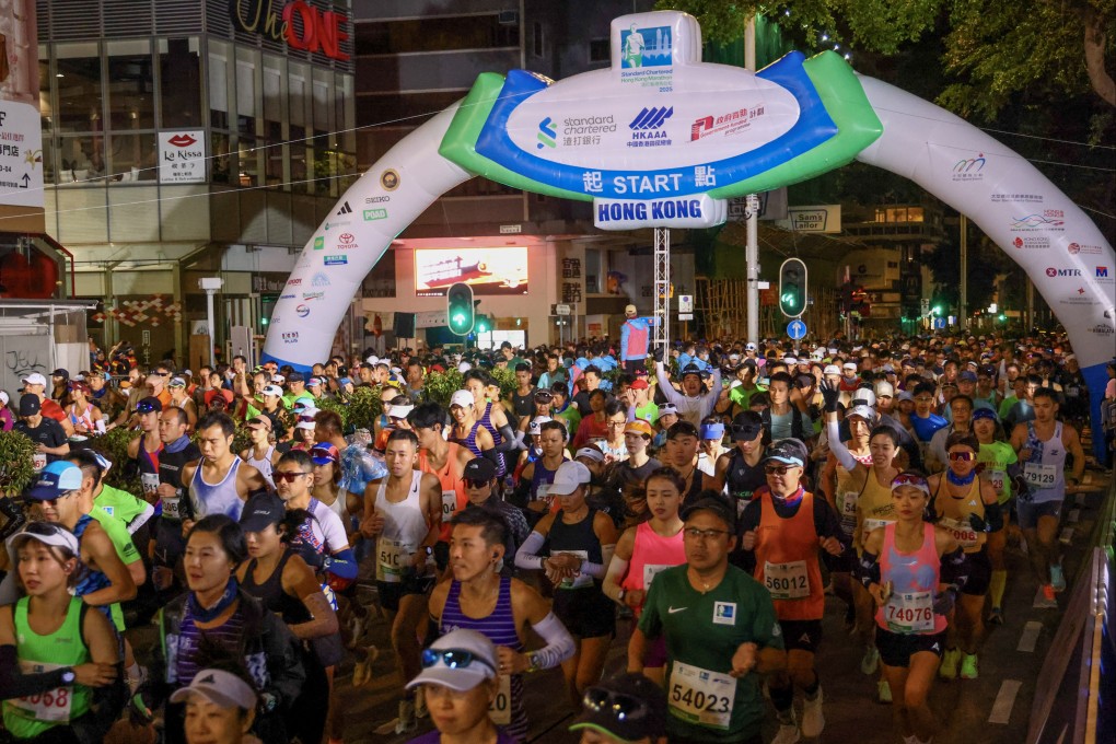 The winner and runner-up of the half-marathon on Sunday were disqualified for wearing the wrong bibs. Photo: Dickson Lee