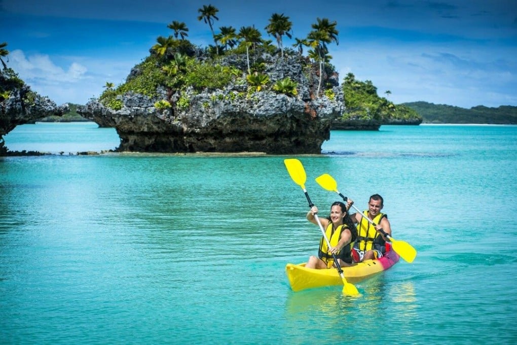 Kayaking in Fiji’s turquoise waters around the Yasawa Islands, is a relaxing way to take in the archipelago’s unbelievable beauty. Photo: Instagram/fijivacations