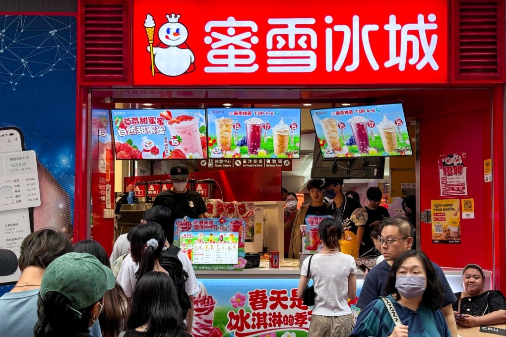 Chinese bubble tea maker Mixue operates more than 40,000 stores in mainland China and overseas. Photo: Handout