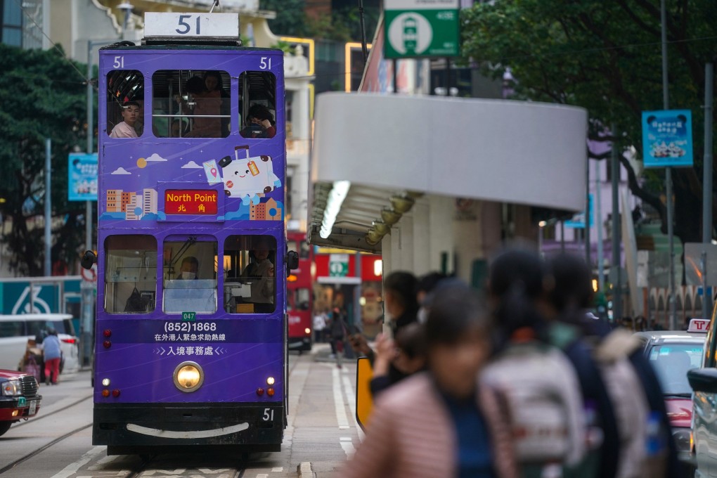 A tram approaches a station on Johnston Road in Wan Chai. Union chairman Yeh Yung-sheng has conceded that Hong Kong Tramways was in a difficult position due to a significant loss of passengers. Photo: Elson Li