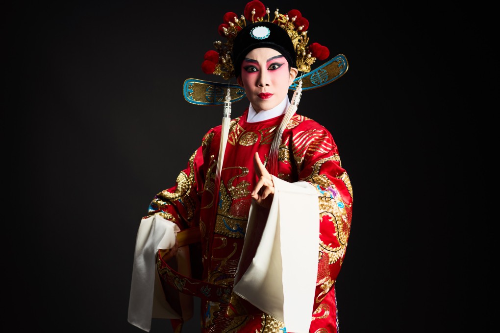 Mitche Choi wears a traditional Cantonese opera costume. Photo: Jocelyn Tam