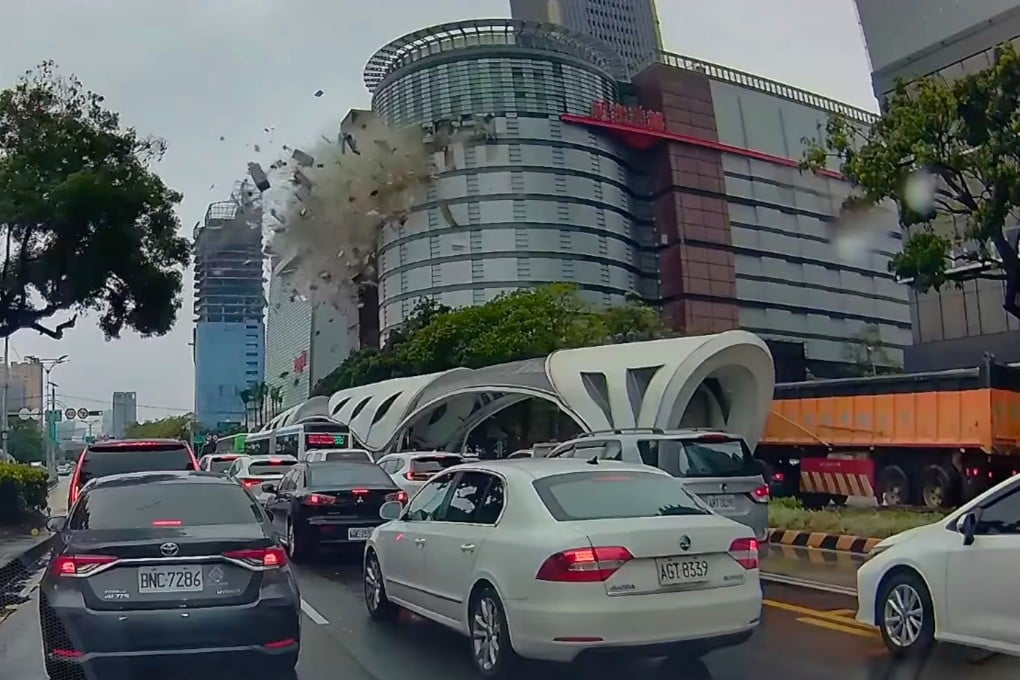 At least four people are reported dead and 10 injured after an explosion at a department store in Taichung, Taiwan. Photo: Handout