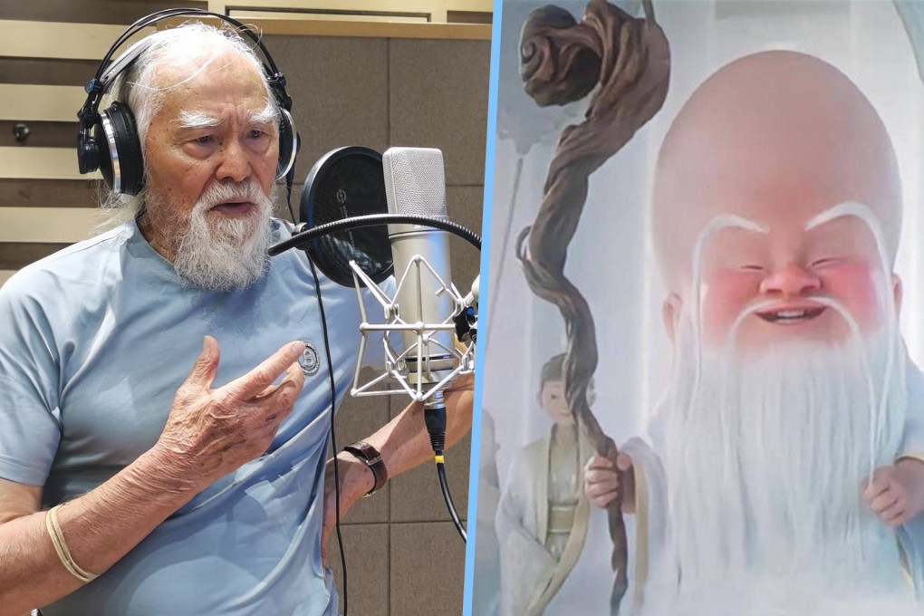 Wang Deshun, dubbed China’s “coolest grandpa”, is back in the limelight, voicing over a villainous character in the animated blockbuster Ne Zha 2. Photo: SCMP composite/Weibo/Douyin