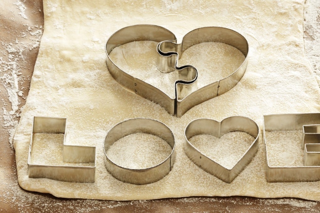 13 Nov 2009 --- Biscuit cutters for ‘LOVE’ biscuits on dough. Daily Features, Food & Wine, 14FEB2014